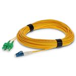 Picture of 12m ASC to LC Yellow OS2 Duplex Microboot, Snagless OFNR (Riser-Rated) SMF Fiber Patch Cable
