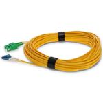 Picture of 12m ASC to LC Yellow OS2 Duplex Microboot, Snagless OFNR (Riser-Rated) SMF Fiber Patch Cable
