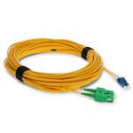 Picture of 14m ASC to LC Yellow OS2 Duplex Microboot, Snagless OFNR (Riser-Rated) SMF Fiber Patch Cable