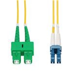 Picture of 22m ASC to LC Yellow OS2 Duplex Microboot, Snagless OFNR (Riser-Rated) SMF Fiber Patch Cable with Serialized Labeled Ends
