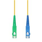 Picture of 16m ASC to SC Yellow OS2 Simplex OFNR (Riser-Rated) SMF Fiber Patch Cable