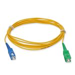 Picture of 2m ASC to SC Yellow OS2 Simplex OFNR (Riser-Rated) SMF Fiber Patch Cable