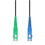 Picture of 5m ASC to SC Black OS2 Simplex OFNR (Riser-Rated) SMF Fiber Outdoor Patch Cable