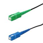 Picture of 5m ASC to SC Black OS2 Simplex OFNR (Riser-Rated) SMF Fiber Outdoor Patch Cable