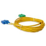 Picture of 3m ASC to SC Yellow OS2 Duplex Microboot, Snagless OFNR (Riser-Rated) SMF Fiber Patch Cable