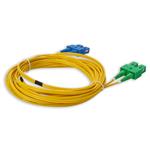 Picture of 3m ASC to SC Yellow OS2 Duplex Microboot, Snagless OFNR (Riser-Rated) SMF Fiber Patch Cable