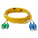 Picture of 3m ASC to SC Yellow OS2 Duplex Microboot, Snagless OFNR (Riser-Rated) SMF Fiber Patch Cable