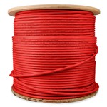Picture of 1000ft Non-Terminated Red CAT 6A Shielded PVC Bulk Cable