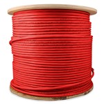 Picture of 1000ft Non-Terminated Red CAT 6A Shielded PVC Bulk Cable