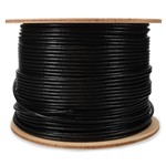 Picture of 1000ft Non-Terminated Black CAT 6 PVC Bulk Cable Outdoor