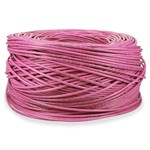 Picture of 1000ft Non-Terminated Pink CAT 6 Plenum-Rated Bulk Cable TAA