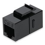 Picture of Cat6 RJ-45 (Female) to RJ-45 (Female) Black Inline Coupler