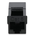 Picture of Cat6 RJ-45 (Female) to RJ-45 (Female) Black Inline Coupler