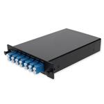 Picture of 4 Channel 1W LGX CWDM MUX and DEMUX (Duplex), 1471nm, 1491nm, 1591nm, 1611nm, with 1310 Port, 1550 Port, and UPC/LC Connector