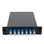 Picture of 4 Channel 1W LGX CWDM MUX and DEMUX (Duplex), 1471nm, 1491nm, 1591nm, 1611nm, with 1310 Port, 1550 Port, and UPC/LC Connector