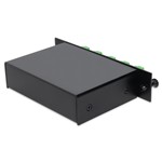 Picture of 4+3 Channel LGX DWDM Mux/Demux C24–C27 with OTDR, Test Tx/Rx, Upgrade, and Express Ports, LC/APC Connectors.