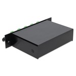 Picture of 4+3 Channel LGX DWDM Mux/Demux C28–C31 with OTDR, Test Tx/Rx, Upgrade, and Express Ports, LC/APC Connectors