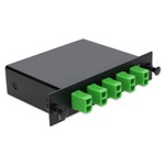 Picture of 4+3 Channel LGX DWDM Mux/Demux C28–C31 with OTDR, Test Tx/Rx, Upgrade, and Express Ports, LC/APC Connectors