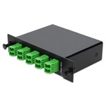 Picture of 4+3 Channel LGX DWDM Mux/Demux C32–C35 with OTDR, Test Tx/Rx, Upgrade, and Express Ports, LC/APC Connectors