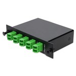 Picture of 4+3 Channel LGX DWDM Mux/Demux C40–C43 with OTDR, Test Tx/Rx, Upgrade, and Express Ports, LC/APC Connectors