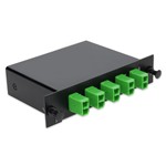 Picture of 4+3 Channel LGX DWDM Mux/Demux C52–C55 with OTDR, Test Tx/Rx, Upgrade, and Express Ports, LC/APC Connectors