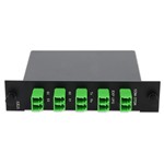 Picture of 4+3 Channel LGX DWDM Mux/Demux C60–C63 with OTDR, Test Tx/Rx, Upgrade, and Express Ports, LC/APC Connectors
