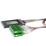 Picture of 8+2 Channel OSP DWDM Mux/Demux C16-C23 with Upgrade and Express Ports, SC/APC Connectors on 24in Single-Mode Pigtails