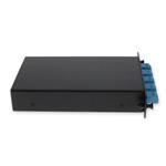 Picture of 2 Channel 1W LGX DWDM MUX and DEMUX (Duplex), ITU 100GHz, Channels 27-28, with Express Port, Monitor Port, and UPC/LC Connectors