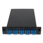Picture of 2 Channel 1W LGX DWDM MUX and DEMUX (Duplex), ITU 100GHz, Channels 27-28, with Express Port, Monitor Port, and UPC/LC Connectors