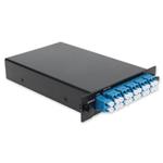 Picture of 8 Channel 1W LGX DWDM MUX and DEMUX (Duplex), ITU 100GHz, Channels 38-45, with Express Port and Monitor Port, and UPC/LC Connectors