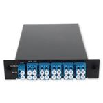 Picture of 8 Channel 1W LGX DWDM MUX and DEMUX (Duplex), ITU 100GHz, Channels 38-45, with Express Port and Monitor Port, and UPC/LC Connectors