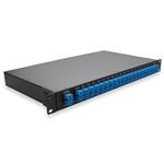 Picture of 40Ch Mux and Demux (Duplex), AWG, v2, 1U 19in Rackmount, Ch20 - Ch59, LC/UPC Adapters