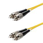 Picture of 10m FC to FC Yellow OS2 Duplex OFNR (Riser-Rated) SMF Fiber Patch Cable