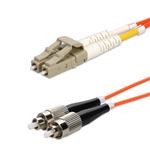 Picture of 10m LC to FC Orange OM1 Duplex OFNR (Riser-Rated) MMF Fiber Patch Cable