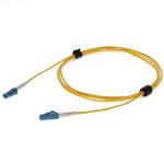 Picture of 0.5m LC to LC Yellow OS2 Simplex OFNR (Riser-Rated) SMF Fiber Patch Cable