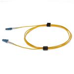 Picture of 0.5m LC to LC Yellow OS2 Simplex OFNR (Riser-Rated) SMF Fiber Patch Cable