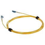 Picture of 0.5m LC to LC Yellow OS2 Simplex OFNR (Riser-Rated) SMF Fiber Patch Cable