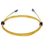 Picture of 0.5m LC to LC Yellow OS2 Simplex OFNR (Riser-Rated) SMF Fiber Patch Cable