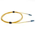 Picture of 0.5m LC to LC Yellow OS2 Simplex OFNR (Riser-Rated) SMF Fiber Patch Cable