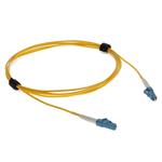 Picture of 0.5m LC to LC Yellow OS2 Simplex OFNR (Riser-Rated) SMF Fiber Patch Cable