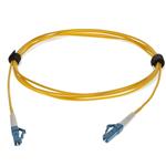 Picture of 0.5m LC to LC Yellow OS2 Simplex OFNR (Riser-Rated) SMF Fiber Patch Cable