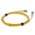 Picture of 10m LC to LC Yellow OM3 Duplex OFNR (Riser-Rated) Fiber Patch Cable