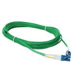 Picture of 10m LC to LC Green OS2 Duplex OFNR (Riser-Rated) TAA SMF Fiber Patch Cable