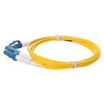 Picture of 10m LC to LC Yellow OS2 Duplex OFNP (Plenum-Rated) SMF Fiber Patch Cable
