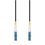 Picture of 10m LC to LC Black OS2 Simplex OFNR (Riser-Rated) SMF Fiber Outdoor Patch Cable