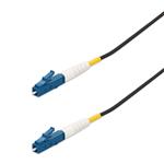 Picture of 10m LC to LC Black OS2 Simplex OFNR (Riser-Rated) SMF Fiber Outdoor Patch Cable