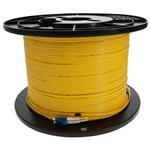 Picture of 125m LC to LC Yellow OS2 Duplex OFNR (Riser-Rated) SMF Fiber Patch Cable