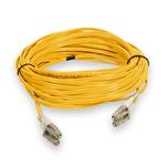 Picture of 12m LC to LC Yellow OM3 Duplex OFNR (Riser-Rated) Fiber Patch Cable