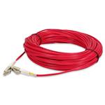 Picture of 15m LC to LC Red OM3 Duplex OFNP (Plenum-Rated) Fiber Patch Cable