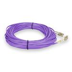 Picture of 15m LC to LC Purple OM4 Duplex OFNP (Plenum-Rated) TAA Fiber Patch Cable